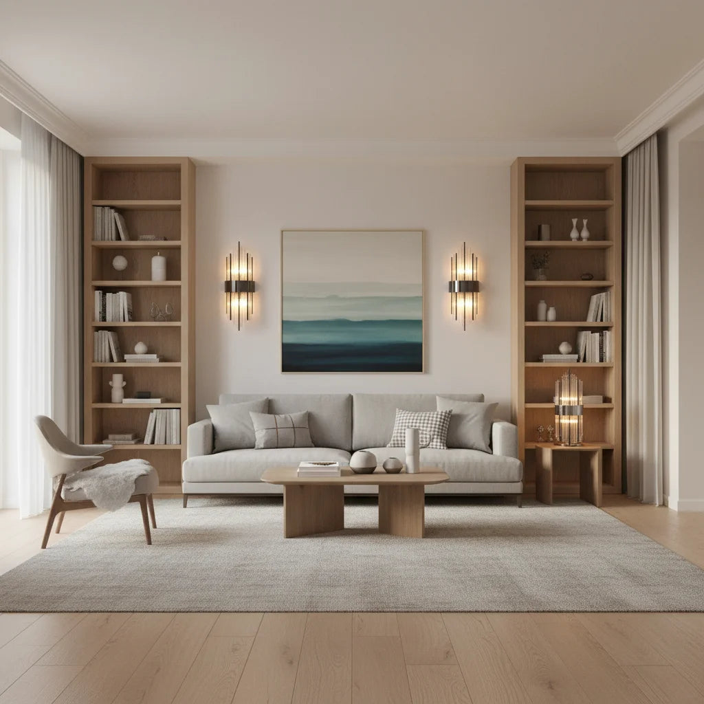 Romas Crystal Wall Light – Glass & Metal Design