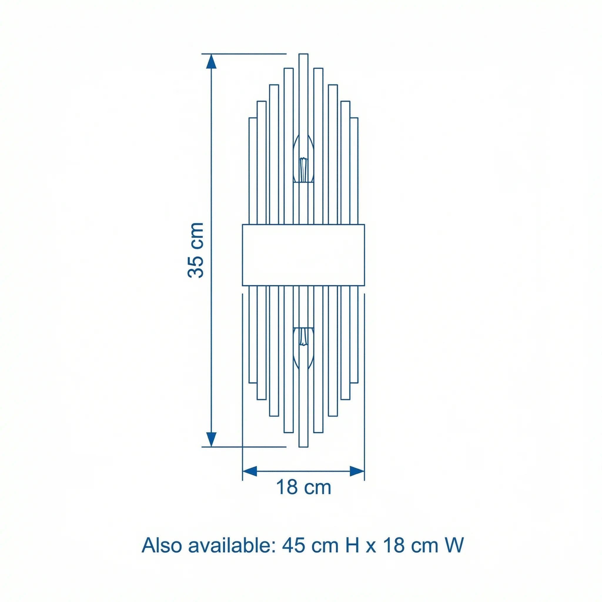 Romas Crystal Wall Light – Glass & Metal Design