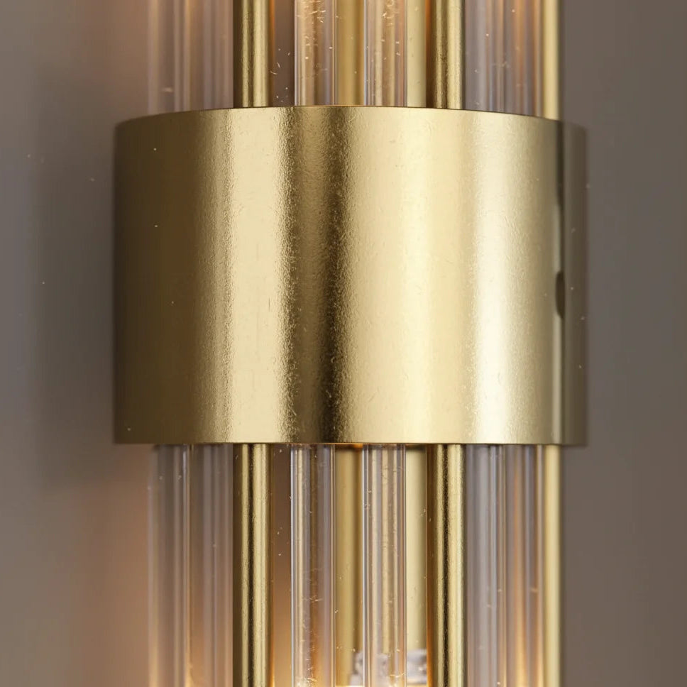 Romas Crystal Wall Light – Glass & Metal Design