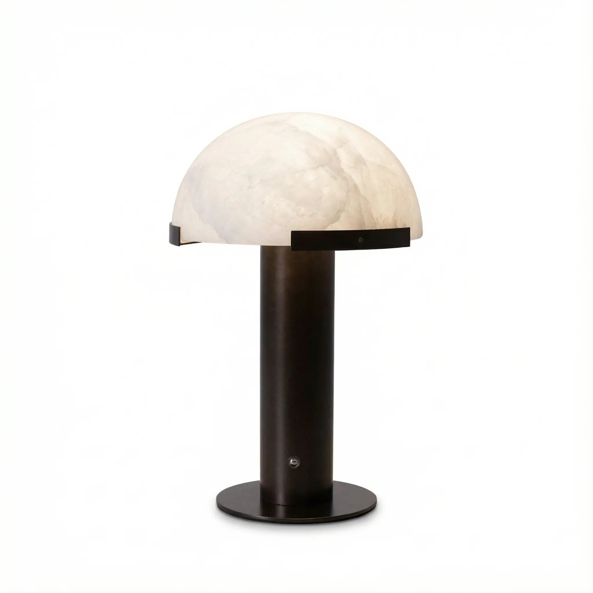 Table Lamp | Alabaster Minimalist Bronze Luxury Accent