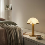 Table Lamp | Alabaster Minimalist Bronze Luxury Accent