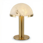 Table Lamp | Alabaster Minimalist Bronze Luxury Accent