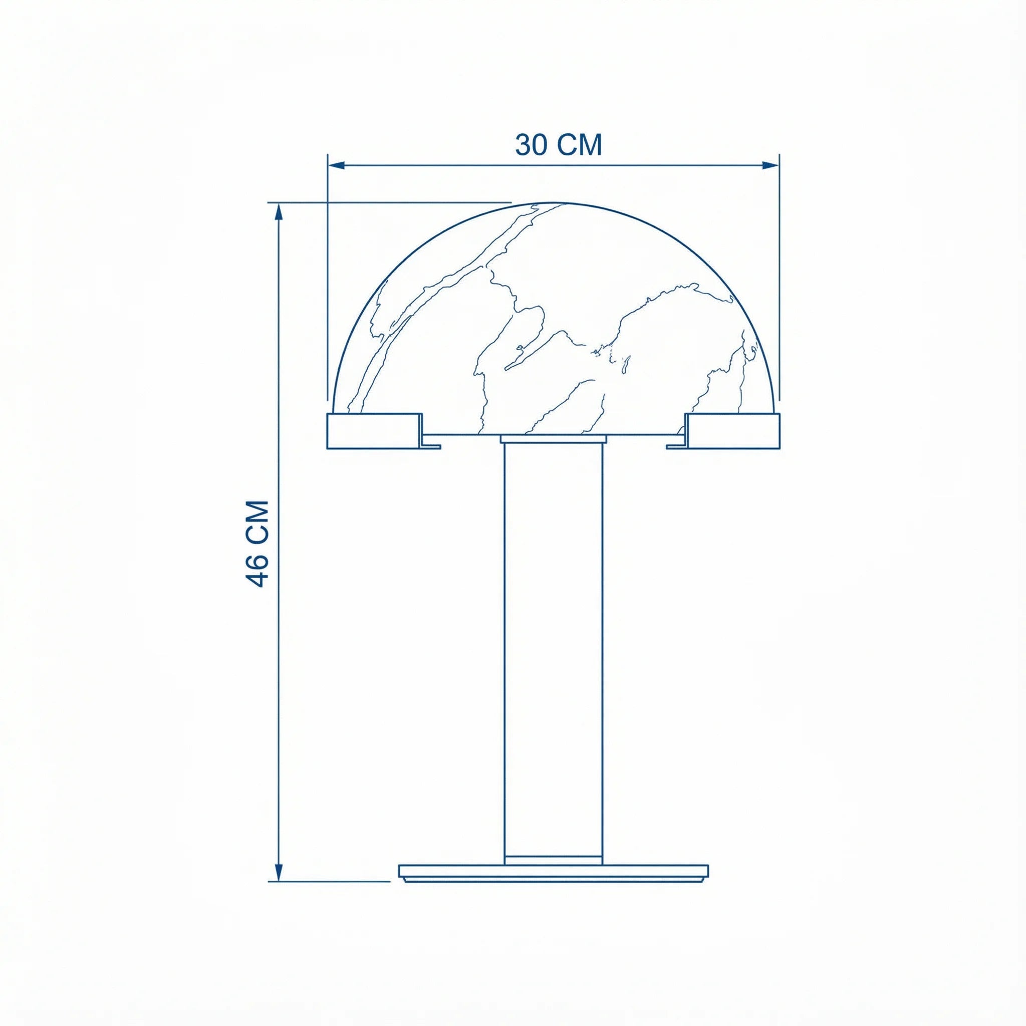 Table Lamp | Alabaster Minimalist Bronze Luxury Accent