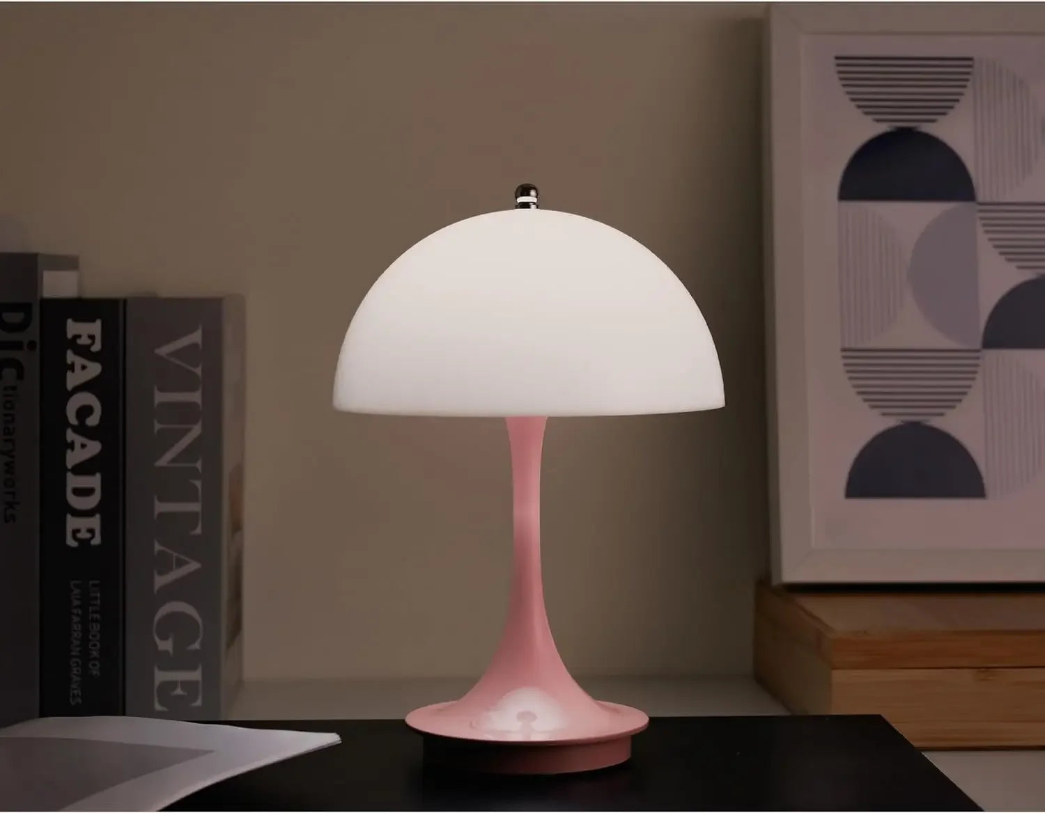 Table Lamp | Alloy Acrylic Wireless Rechargeable LED Touch Dimmable Light - Image 9