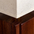 Table Lamp | Boho Bamboo Minimalist Design with Adjustable Warm Light