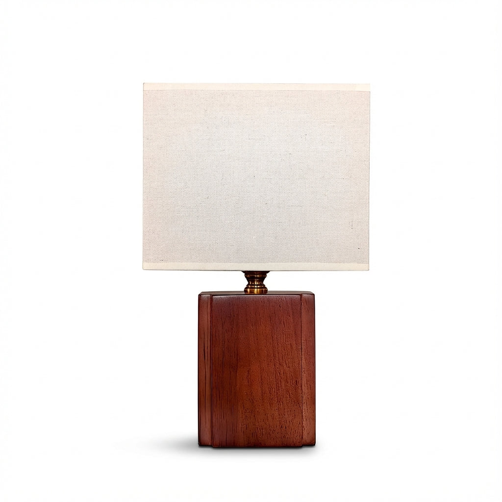 Table Lamp | Boho Bamboo Minimalist Design with Adjustable Warm Light