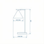 Table Lamp | Classic Copper Elegant Design for Home Ambiance