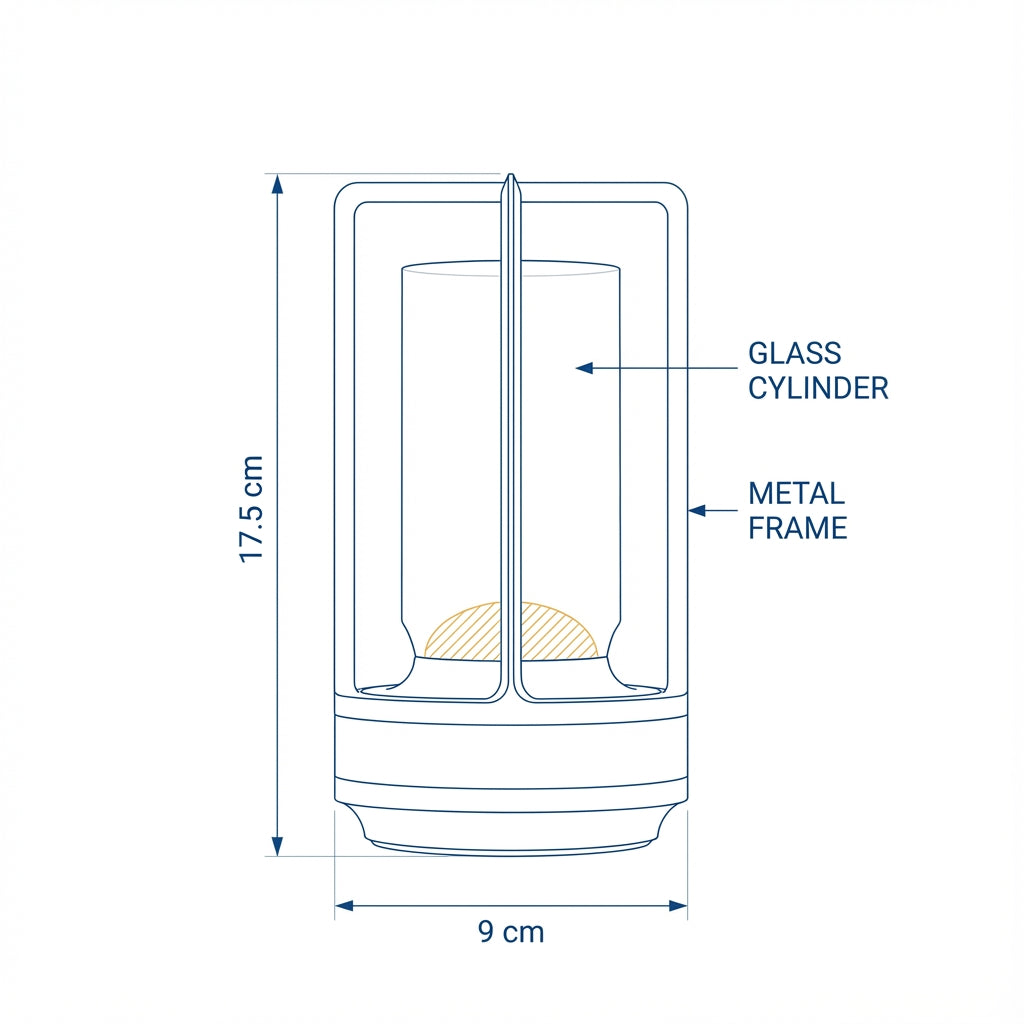 Table Lamp | Elegant Cordless Touch Sensor Ambient Light