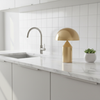 Table Lamp | Elegant Metal Fungal Glow Design for Ambient Lighting