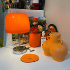 Table Lamp | Glass Mushroom LED Vintage Modern Ambient Light - Image 7