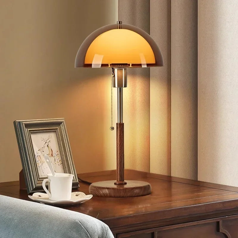 Table Lamp | Iron Acrylic Retro Warm LED Light for Bedroom Living Room - Image 3