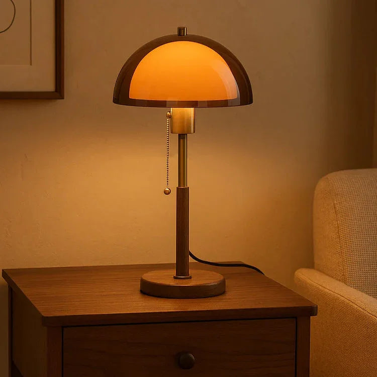 Table Lamp | Iron Acrylic Retro Warm LED Light for Bedroom Living Room - Image 8
