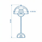 Minimalist Classic Metal Bedside Lamp | Timeless Nightstand Accent