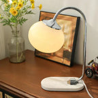 Table Lamp | Modern Glass Metal Soft Light for Bedroom or Living Room - Image 2