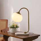 Table Lamp | Modern Glass Metal Soft Light for Bedroom or Living Room - Image 5