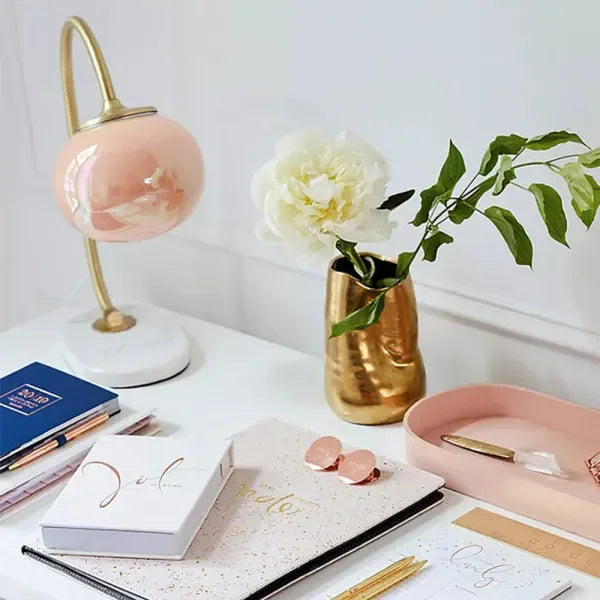 Table Lamp | Modern Glass Metal Soft Light for Bedroom or Living Room - Image 9