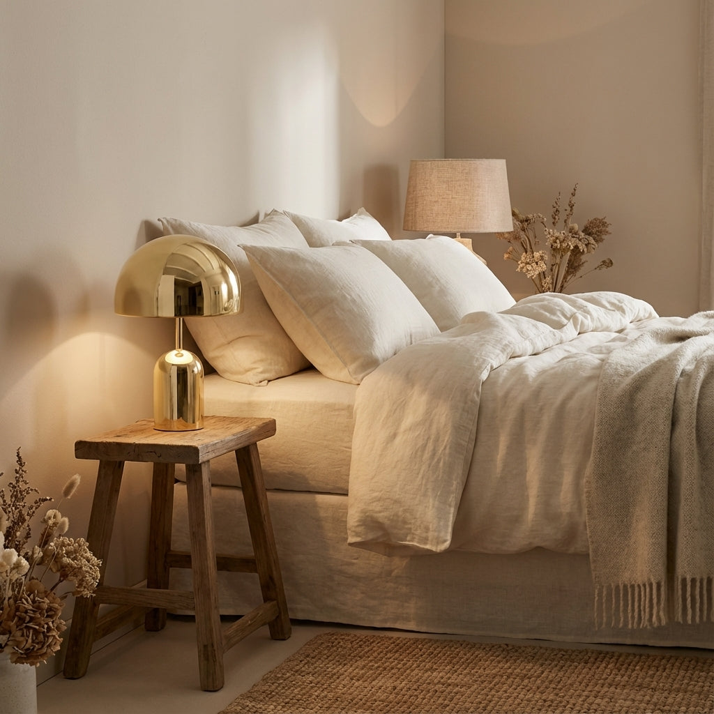 Table Lamp | Modern Metal Bell Design with Ambient Glow