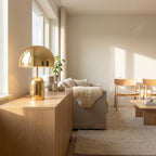 Table Lamp | Modern Metal Bell Design with Ambient Glow