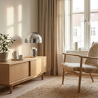 Table Lamp | Modern Metal Bell Design with Ambient Glow