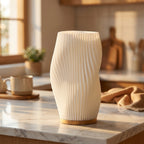 Wave-Design Modern Bedside Lamp | Dimmable USB Minimalist Ambient Light