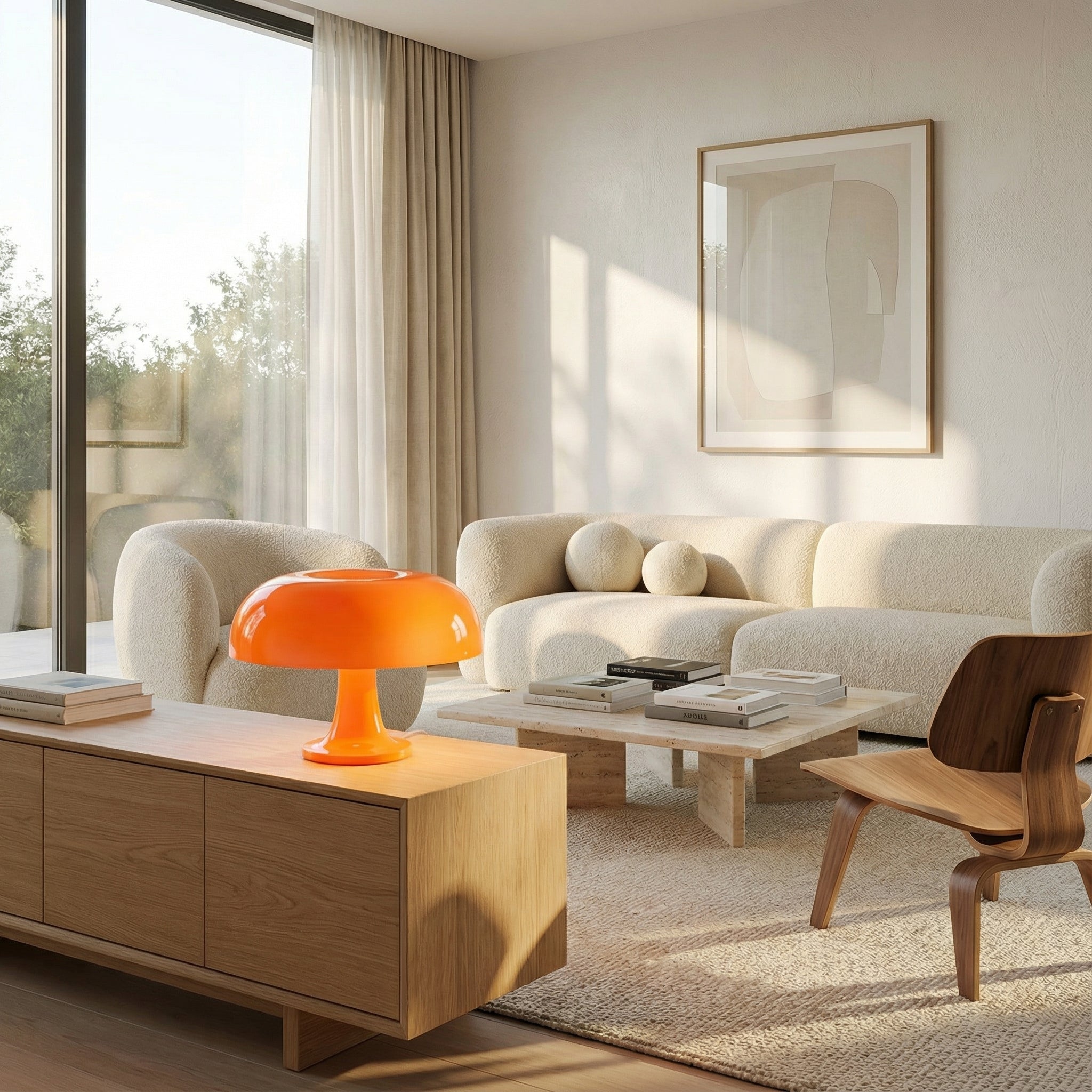 Table Lamp | Retro Mushroom Design with Warm Glow for Cozy Ambiance