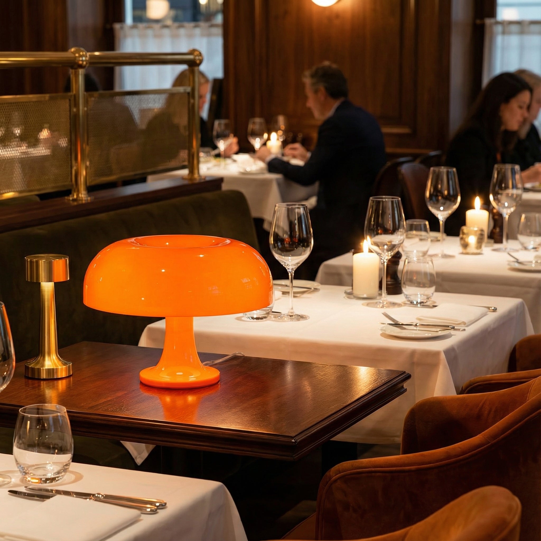 Table Lamp | Retro Mushroom Design with Warm Glow for Cozy Ambiance