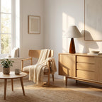 Table Lamp | Retro Solid Wood Design with Customizable Ambient Lighting