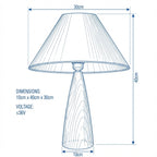 Table Lamp | Retro Solid Wood Design with Customizable Ambient Lighting