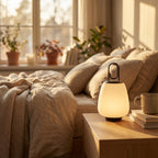 Table Lamp | Scandinavian Cordless Rechargeable Lantern with Adjustable LED Settings