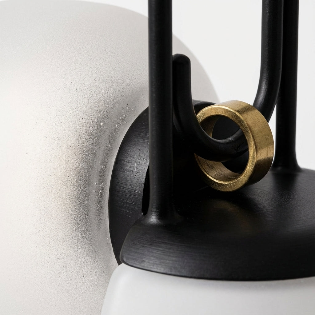 Table Lamp | Scandinavian Cordless Rechargeable Lantern with Adjustable LED Settings