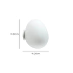 Wall Lamp | Metal Acrylic Minimalist Egg Shape Ambient Lighting Fixture - Image 10
