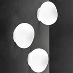 Wall Lamp | Metal Acrylic Minimalist Egg Shape Ambient Lighting Fixture - Image 3