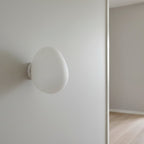 Wall Lamp | Metal Acrylic Minimalist Egg Shape Ambient Lighting Fixture - Image 7