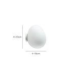 Wall Lamp | Metal Acrylic Minimalist Egg Shape Ambient Lighting Fixture - Image 9