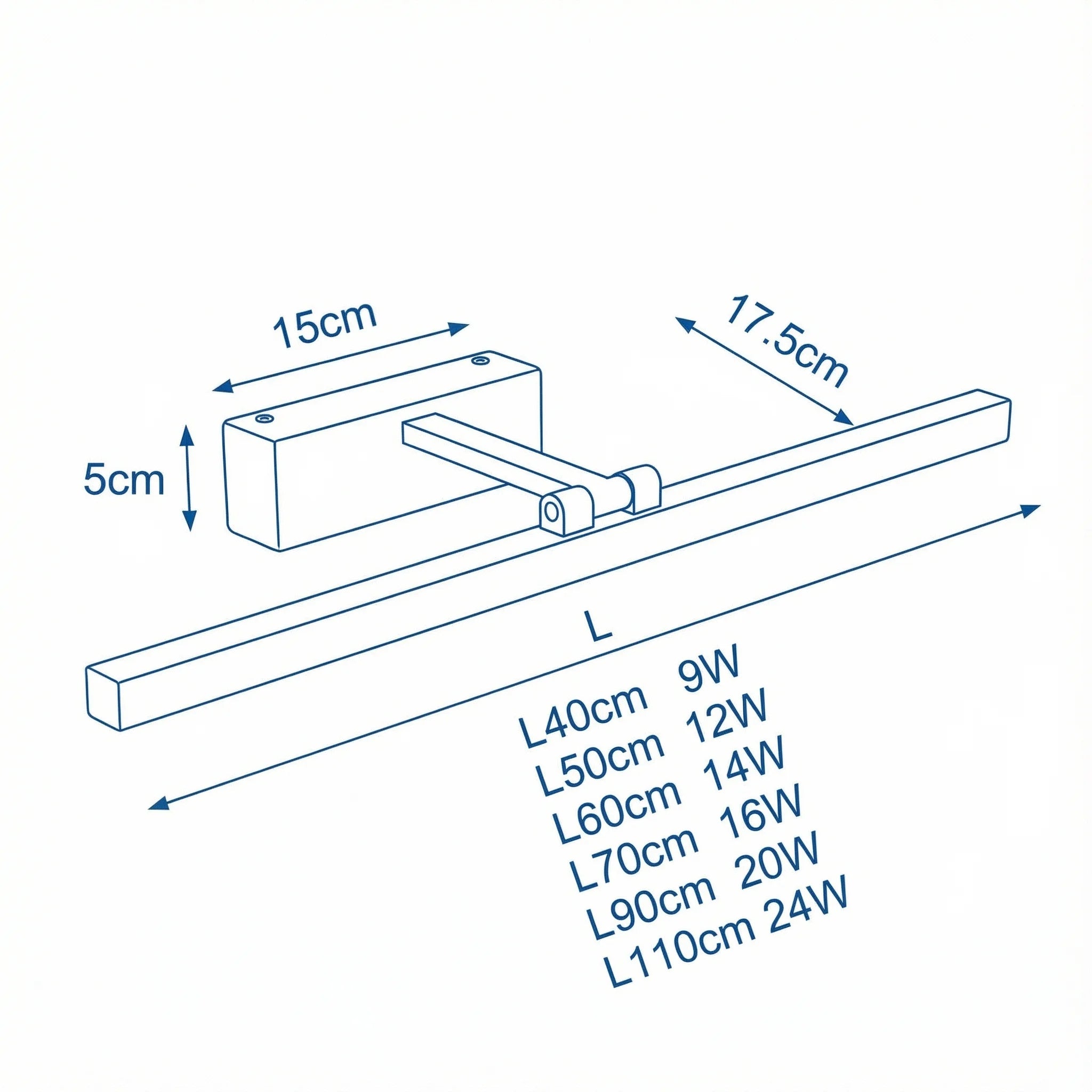Waterproof LED Bathroom Vanity Light | Modern Acrylic Wall Sconce