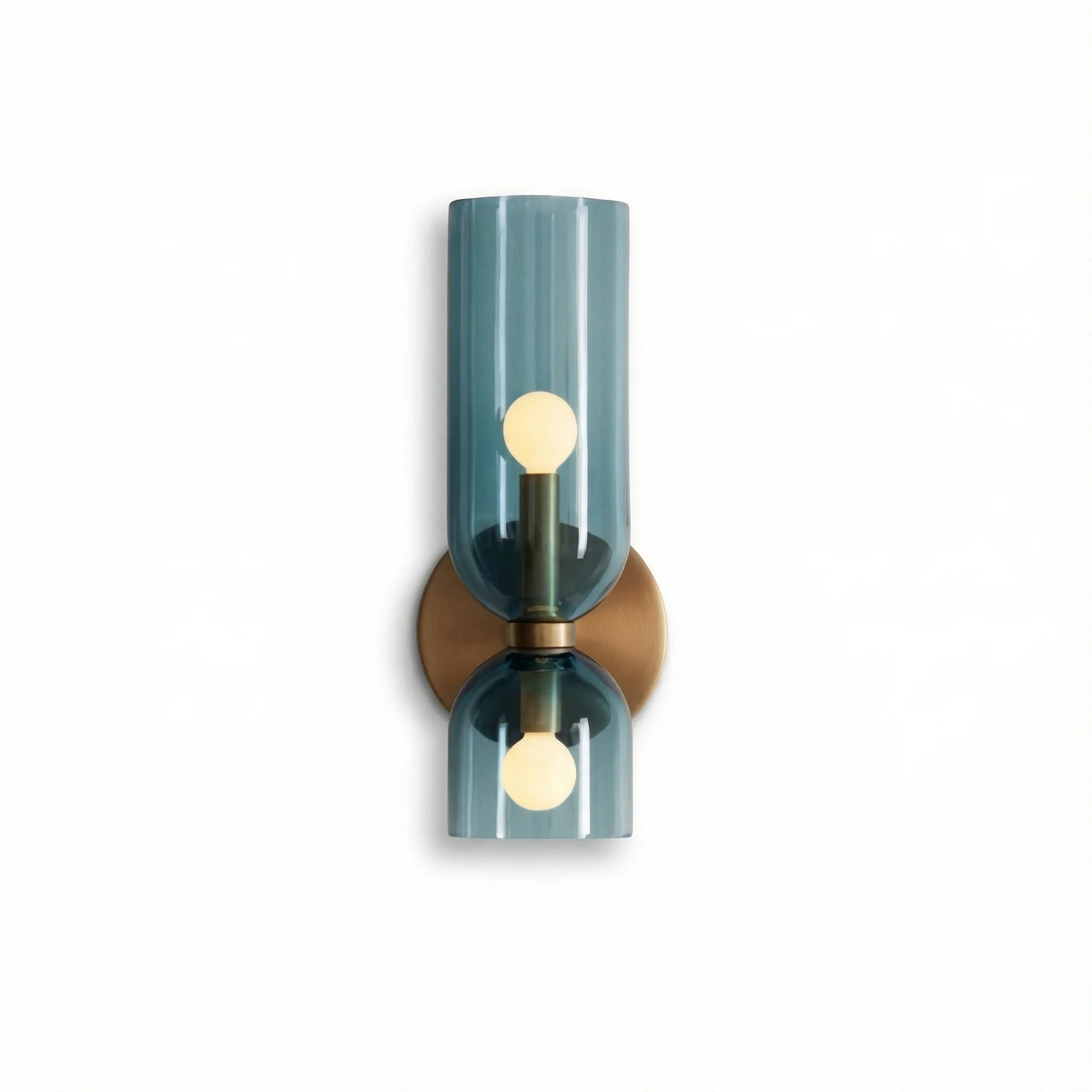 Wall Lamp | Modern Glass Dual Shade LED Accent Fixture