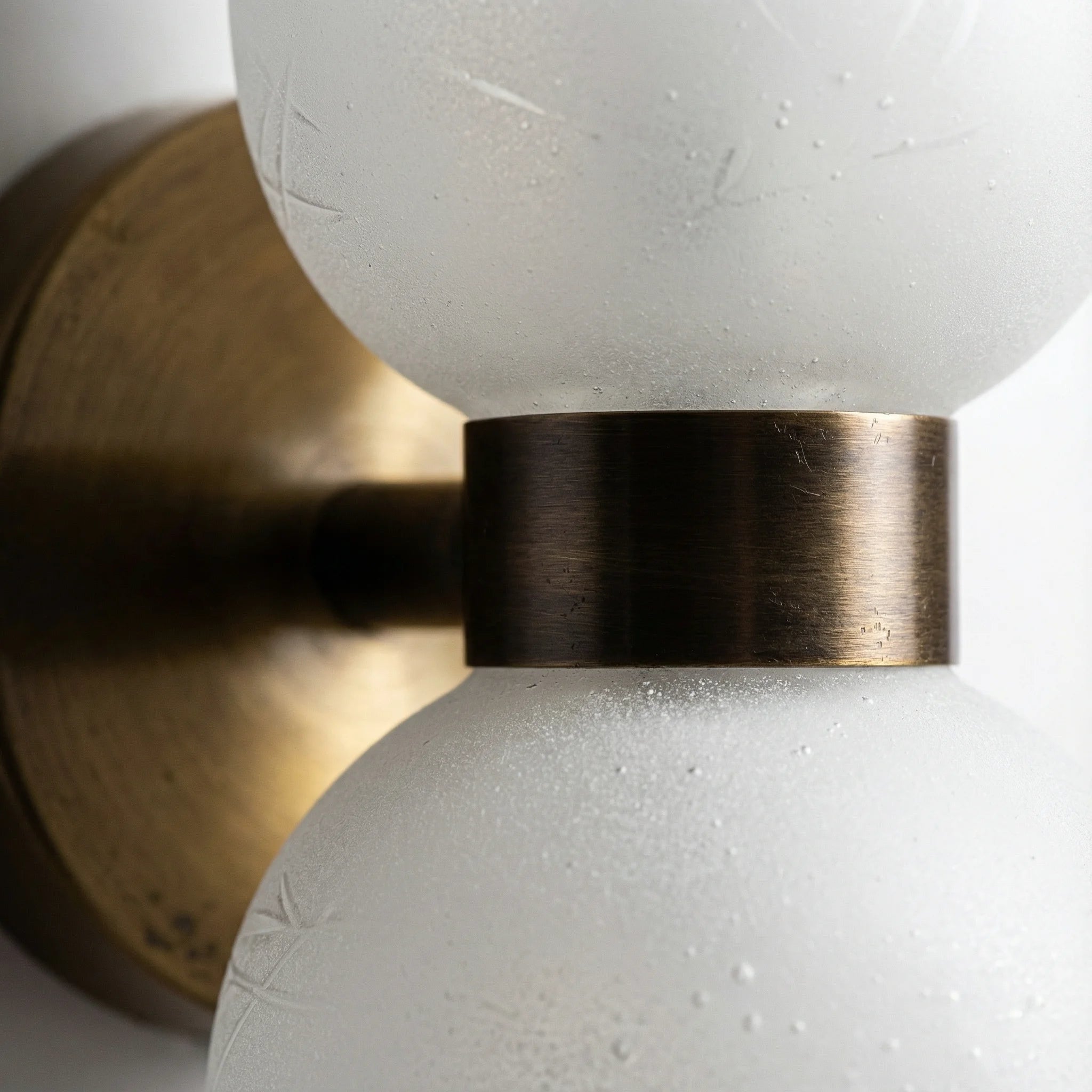 Wall Lamp | Modern Glass Dual Shade LED Accent Fixture