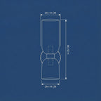 Wall Lamp | Modern Glass Dual Shade LED Accent Fixture