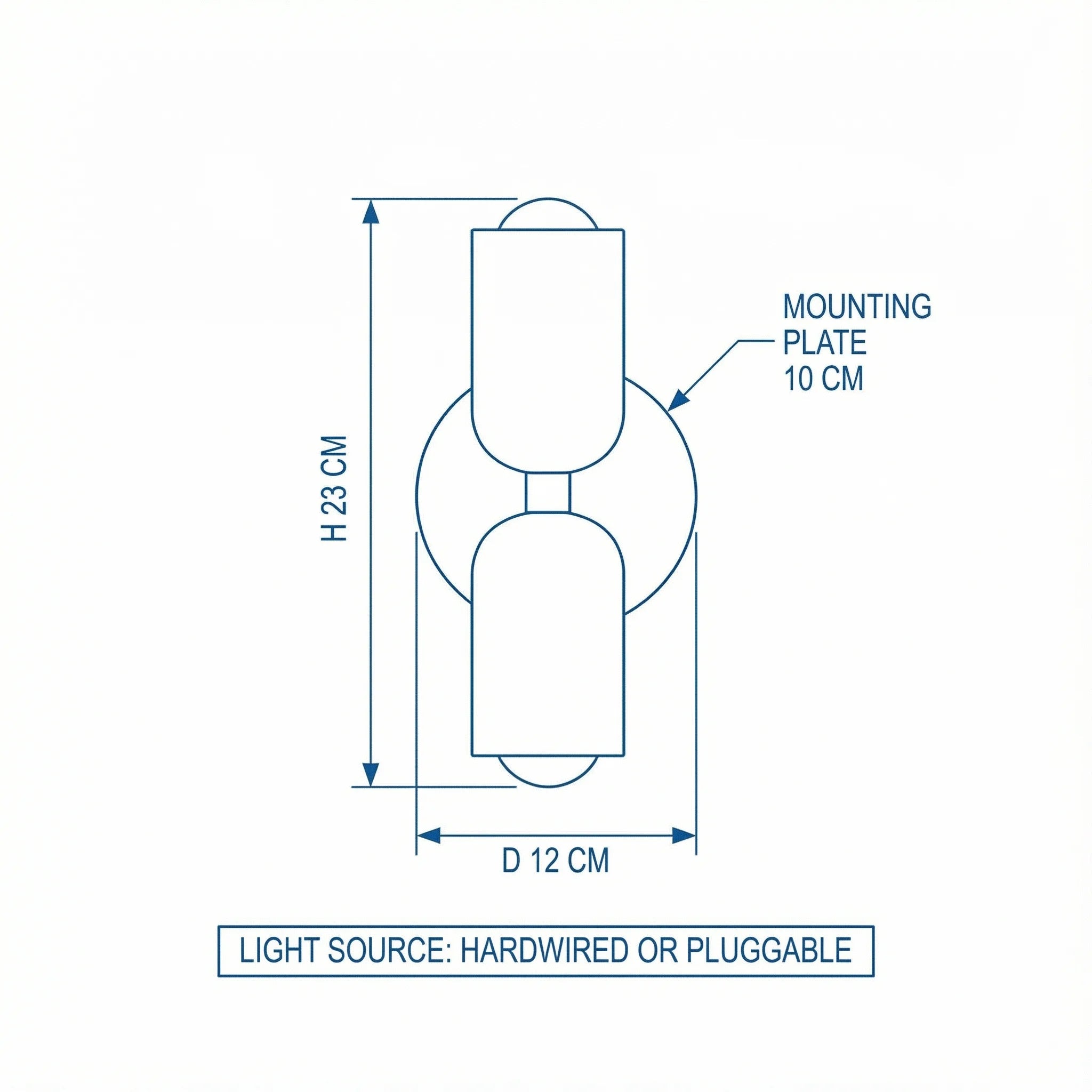 Wall Lamp | Modern Iron Acrylic Up Down Light Fixture