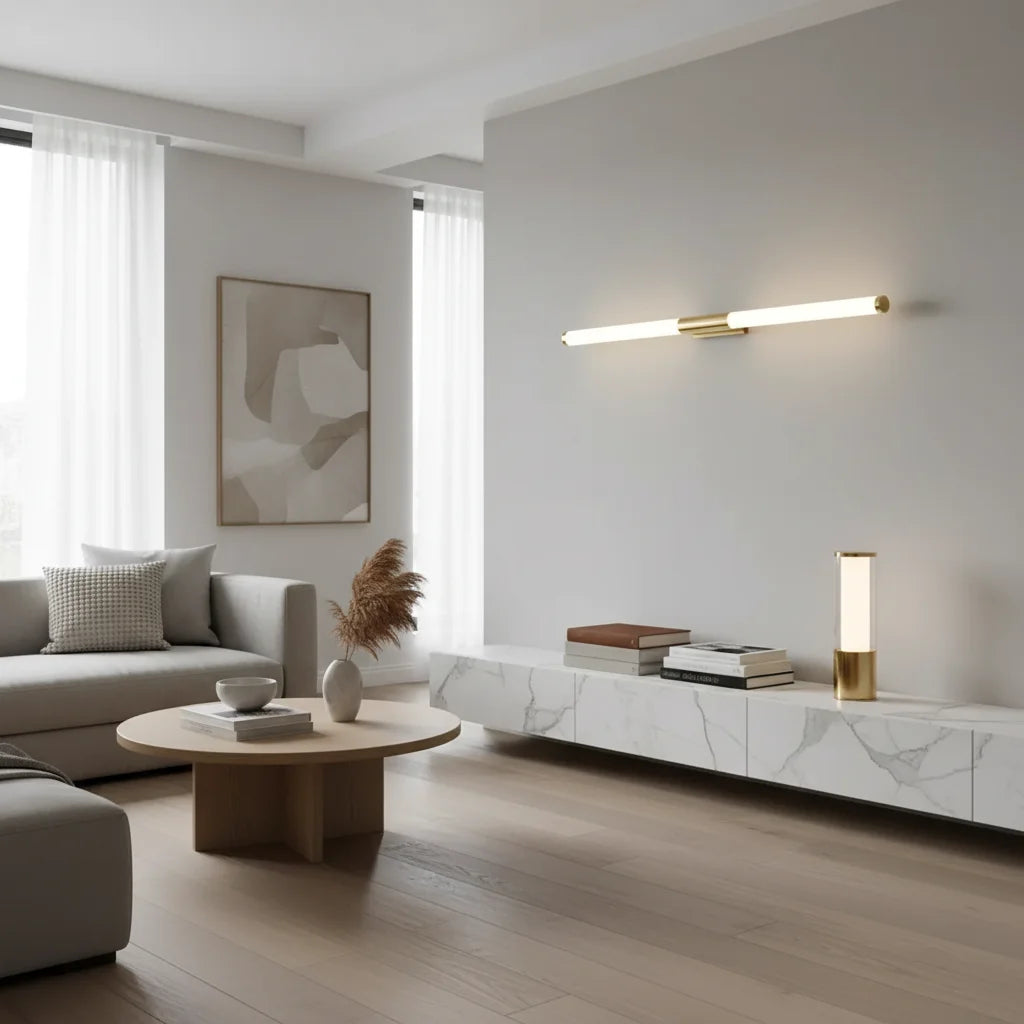 Wall Lamp | Modern Linear LED Minimalist Steel Acrylic Fixture