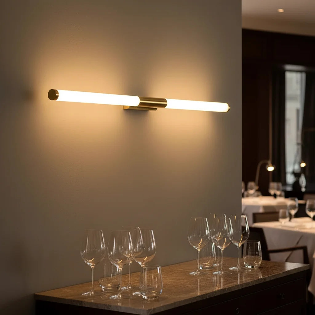 Wall Lamp | Modern Linear LED Minimalist Steel Acrylic Fixture