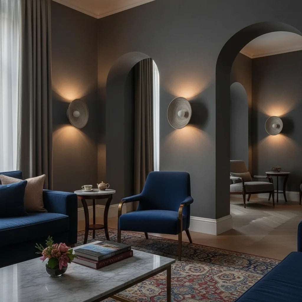 Wall Lamp | Modern Resin Frosted Glass Up-Down LED Fixture