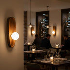 Wall Lamp | Natural Wood Contemporary Accent Lighting Fixture