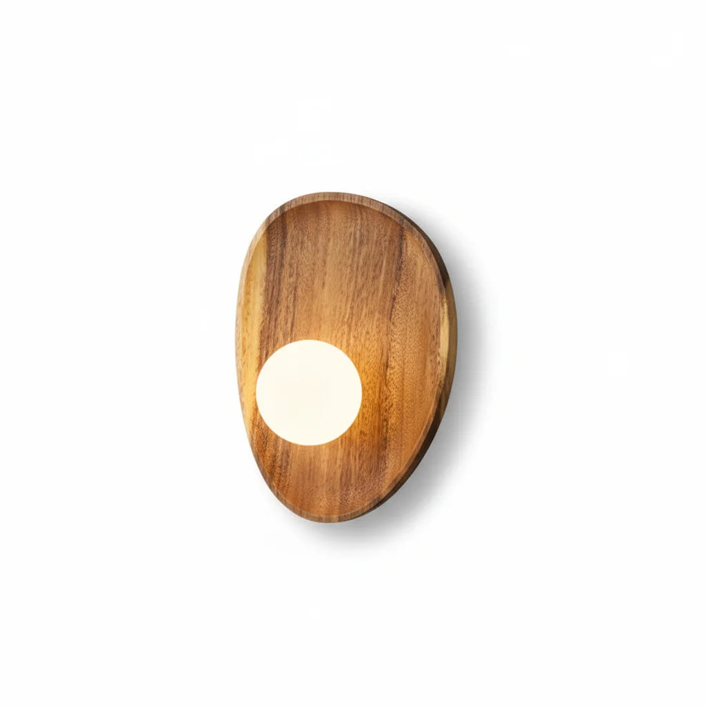 Wall Lamp | Natural Wood Contemporary Accent Lighting Fixture