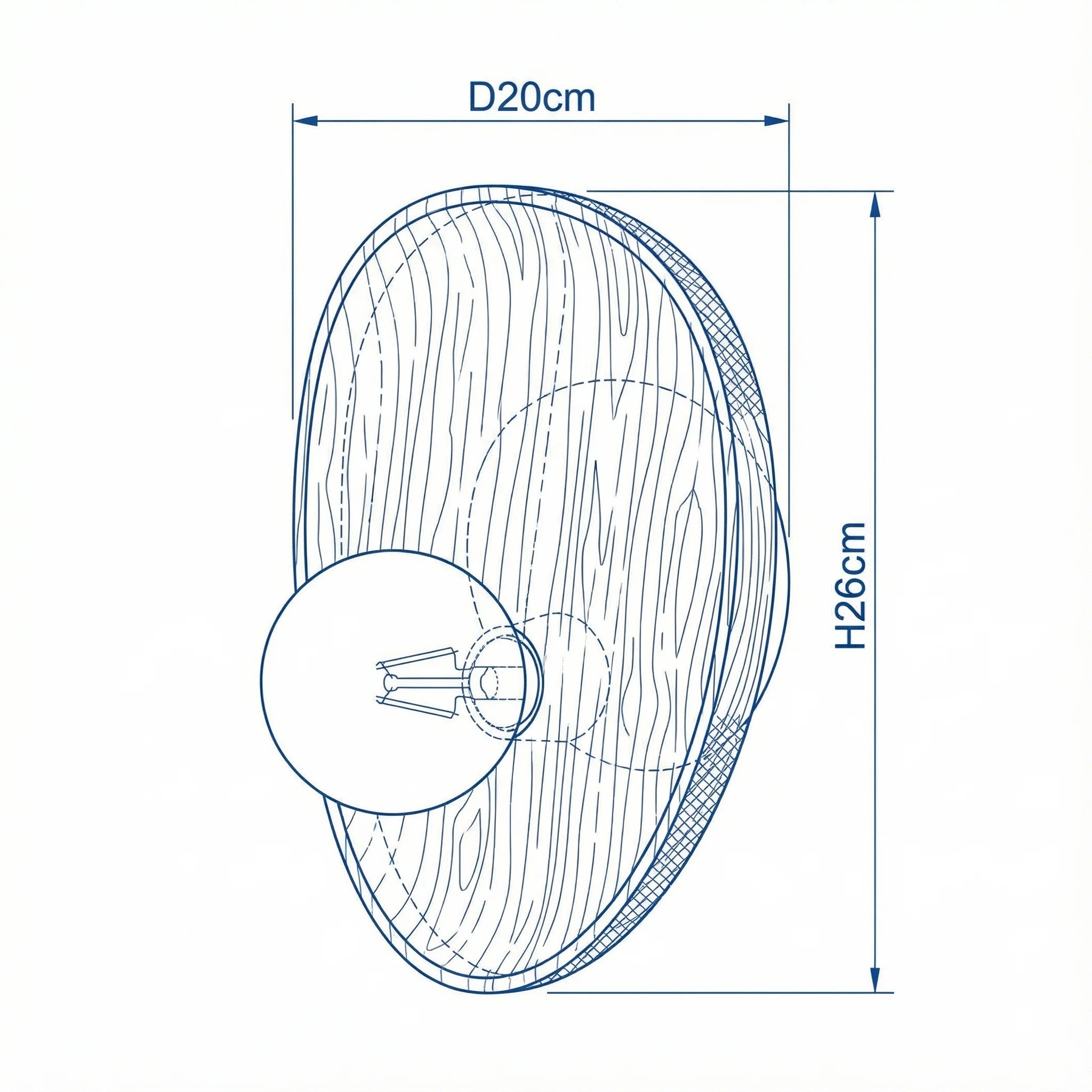 Wall Lamp | Natural Wood Contemporary Accent Lighting Fixture