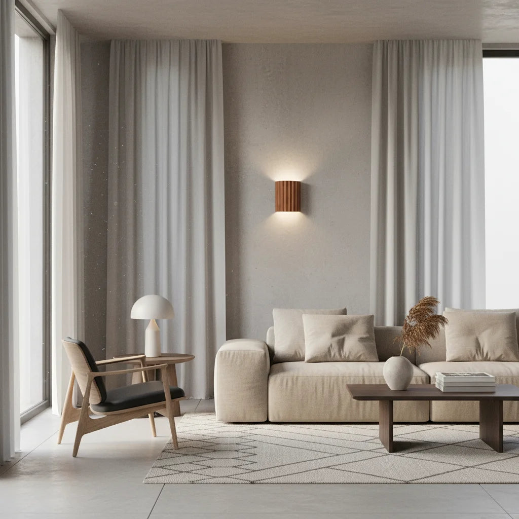 Wall Lamp | Resin Modern Wavy Accent Light