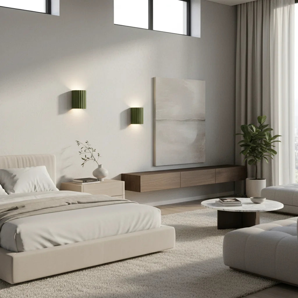 Wall Lamp | Resin Modern Wavy Accent Light