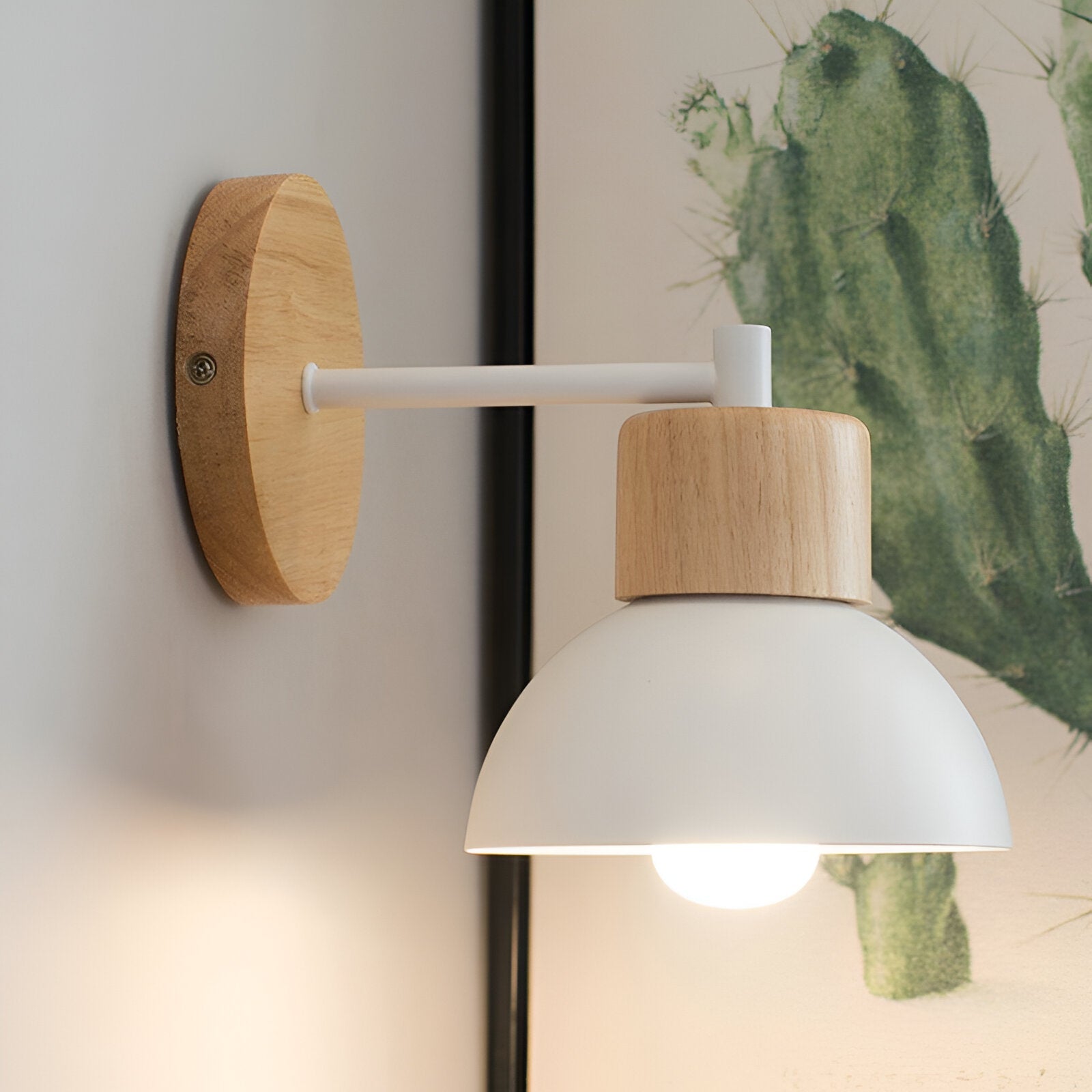 Wall Light | Nordic Wood Iron Japandi Minimalist LED Fixture - Image 14