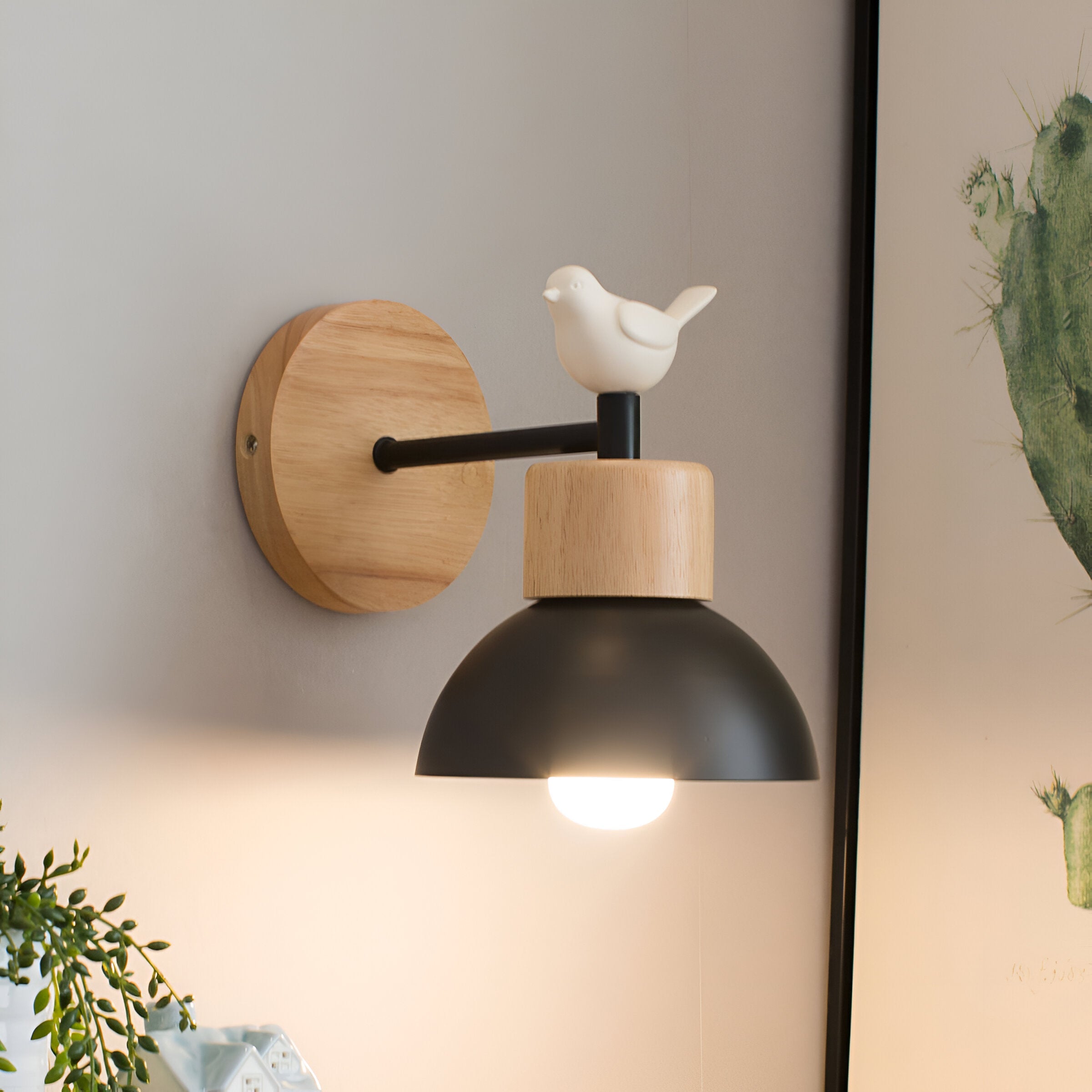 Wall Light | Nordic Wood Iron Japandi Minimalist LED Fixture - Image 18