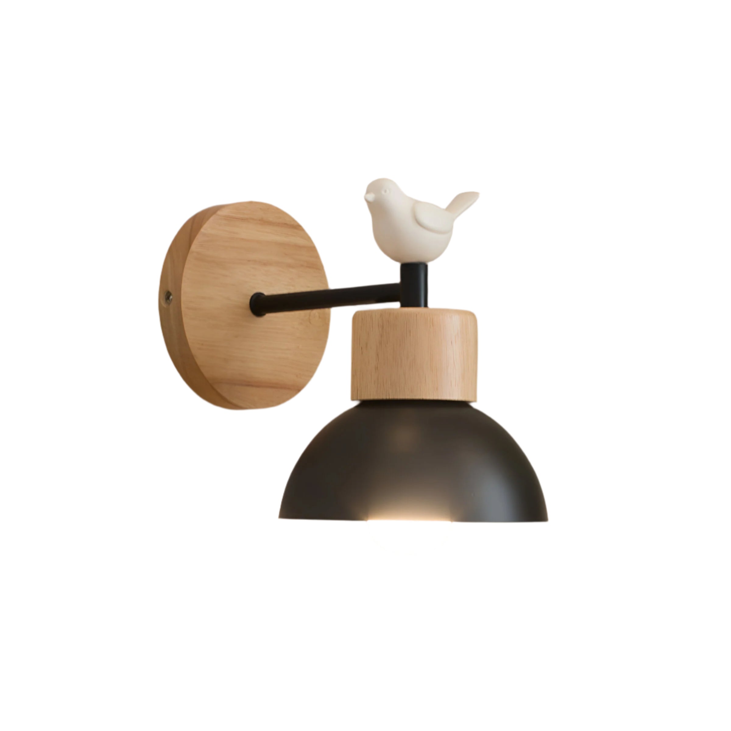 Wall Light | Nordic Wood Iron Japandi Minimalist LED Fixture - Image 4